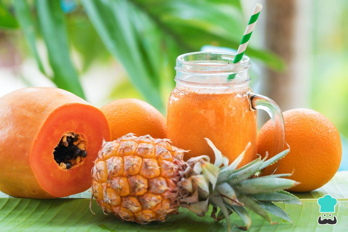 Jugo de papaya
