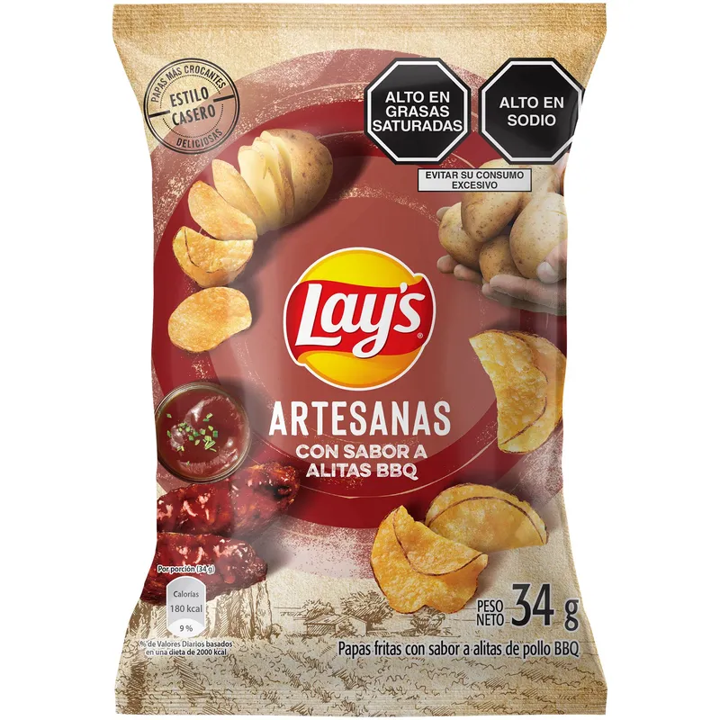 Papas Lays Artesanal BBQ