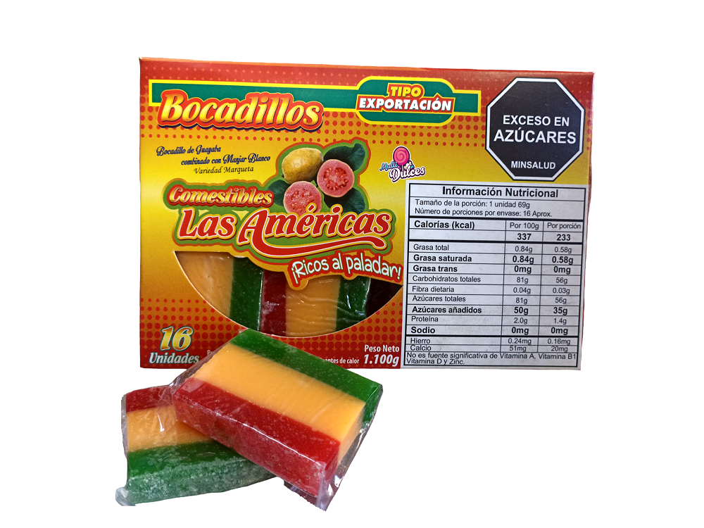 Bocadillo con Arequipe Tricolor Unidad