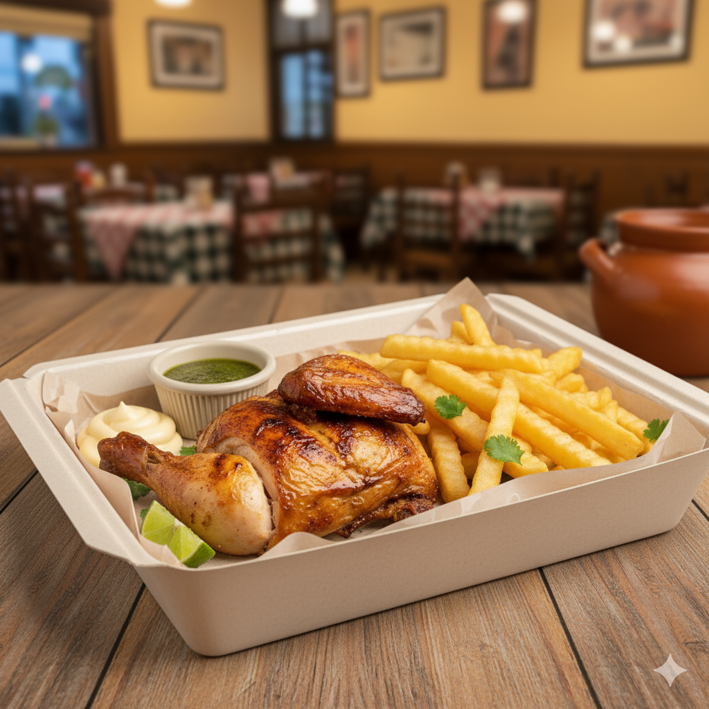 1/4 pollo a la brasa