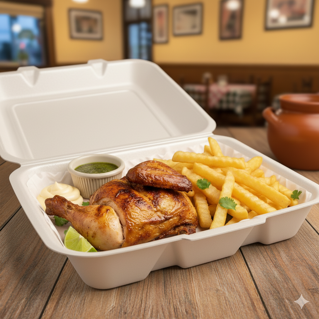 1/8 pollo a la brasa