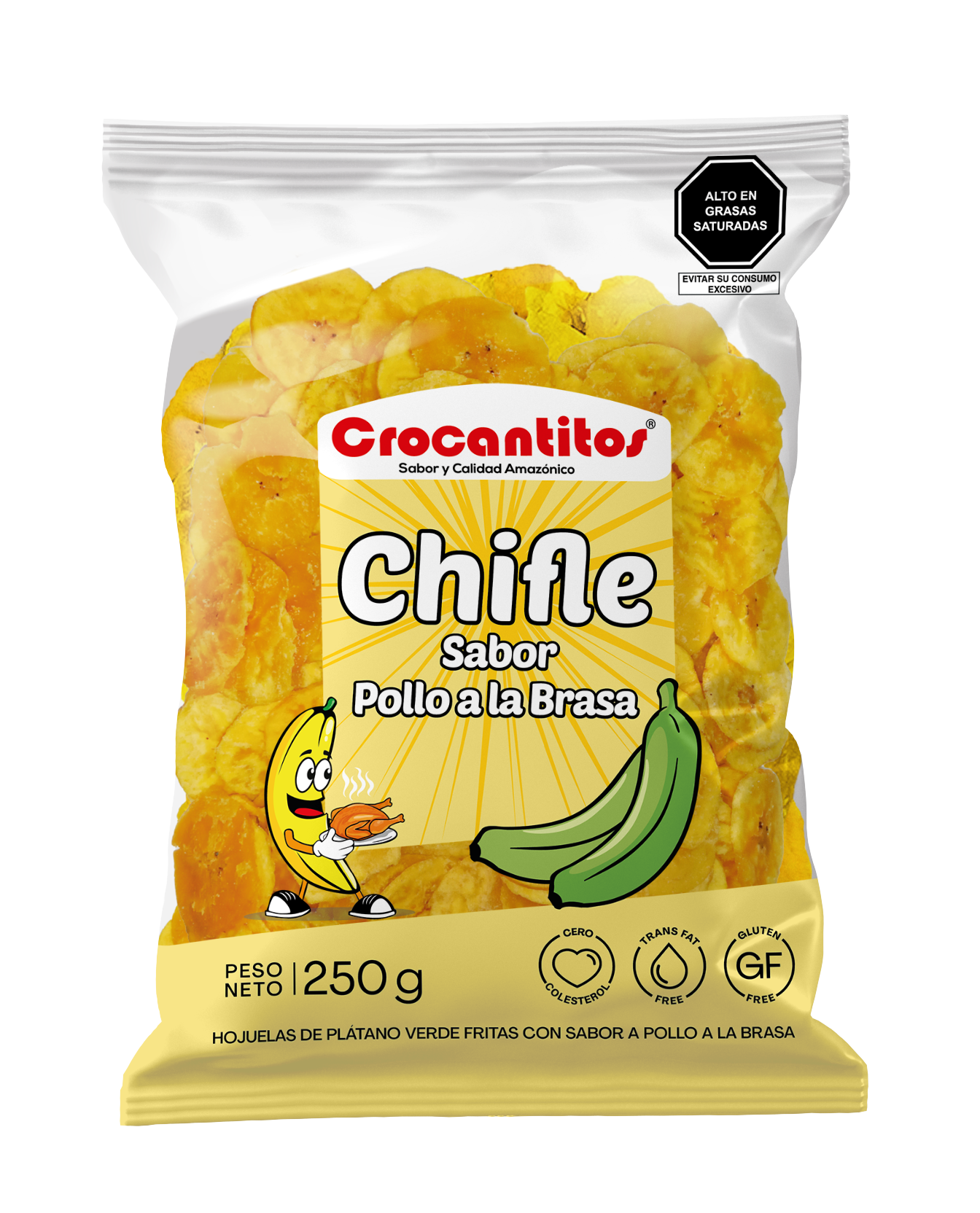 CROCANTITO CHIFLE SABOR POLLO A LA BRASA 70 GR