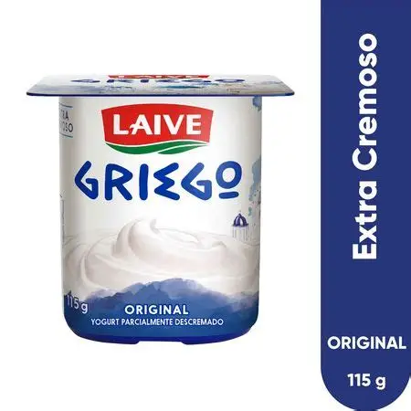 YOGURT GRIEGO LAIVE SABOR NATURAL 115G VASO