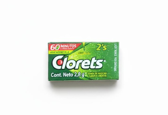 CHICLE CLORETS MENTA - 2.8G
