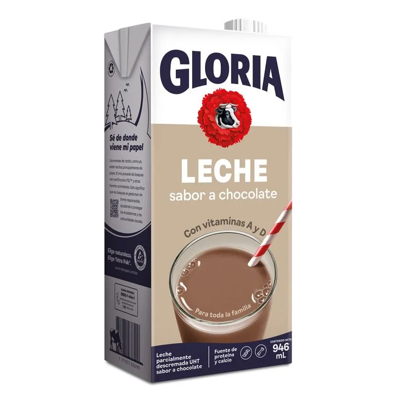 LECHE GLORIA UHT CHOCOLATE 946ML