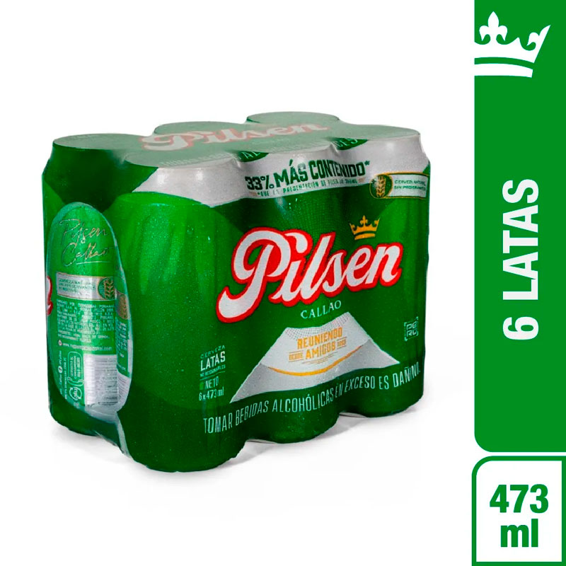 CERVEZA PILSEN CALLAO 473ML/1X6 LATA
