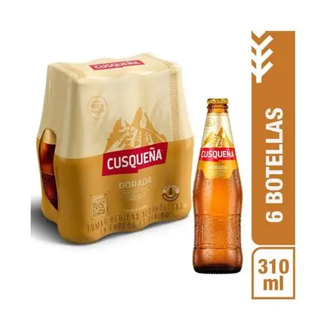 CERVEZA CUSQUEÑA DORADA 310ML/1X6 BOTELLA