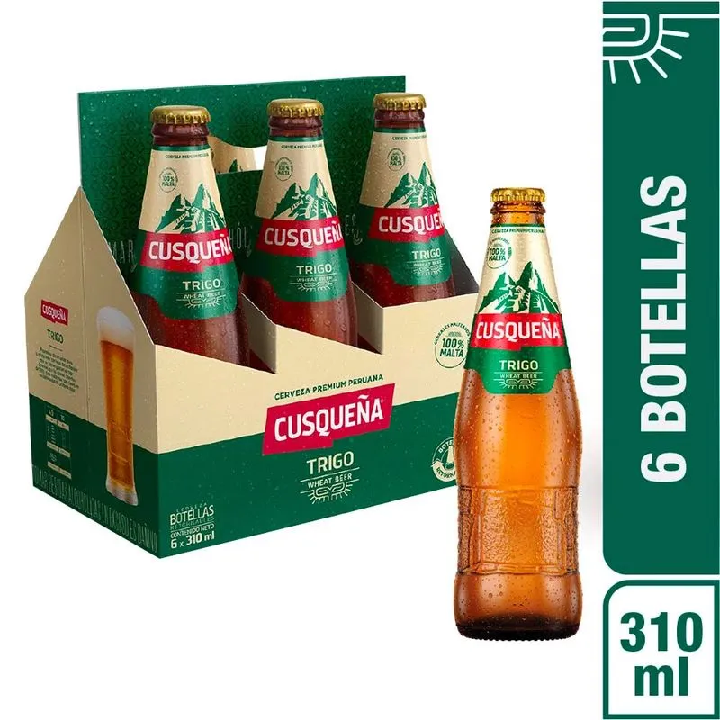 CERVEZA CUSQUEÑA TRIGO 310ML/1X6 BOTELLA