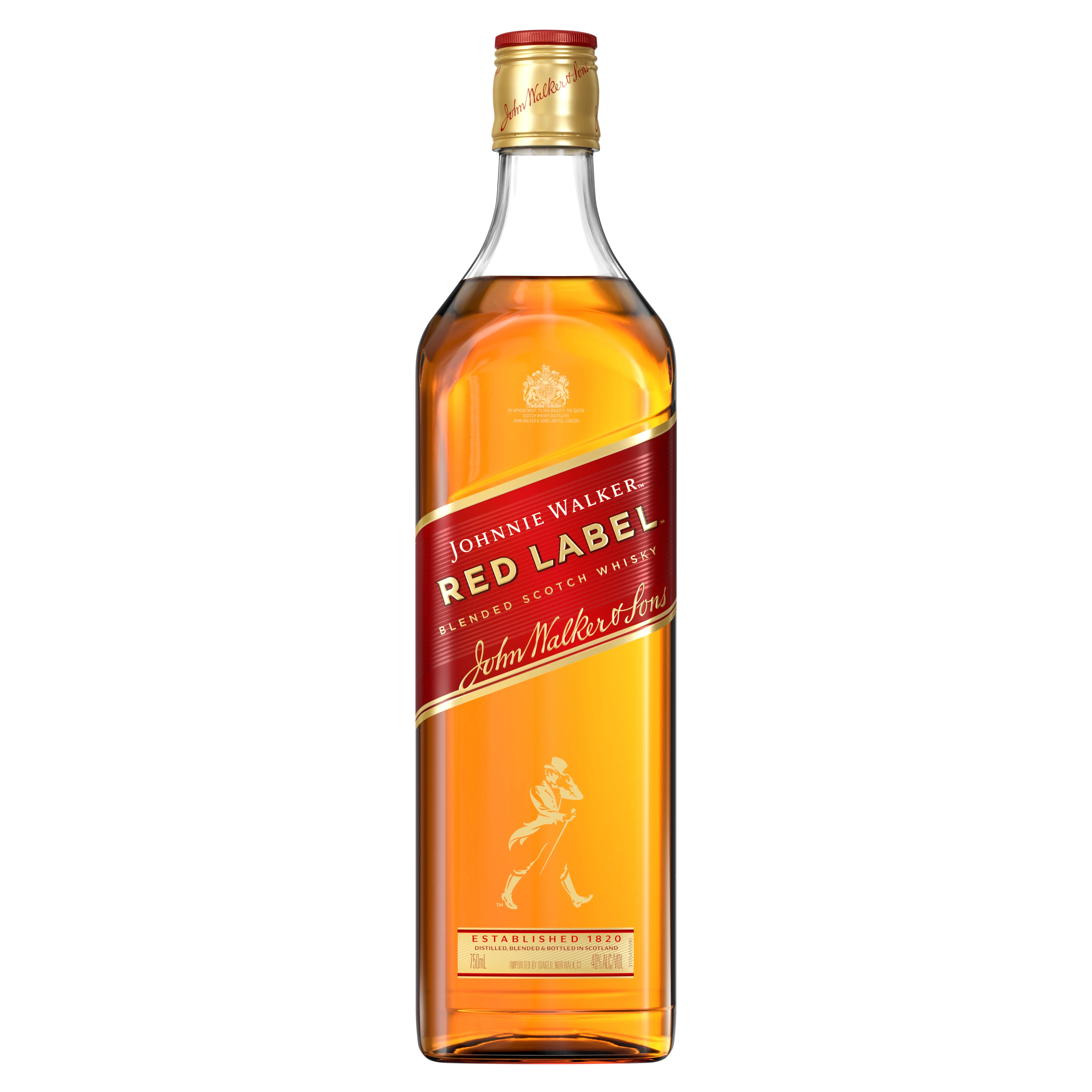 JOHNNIE WALKER RED LABEL 750ML