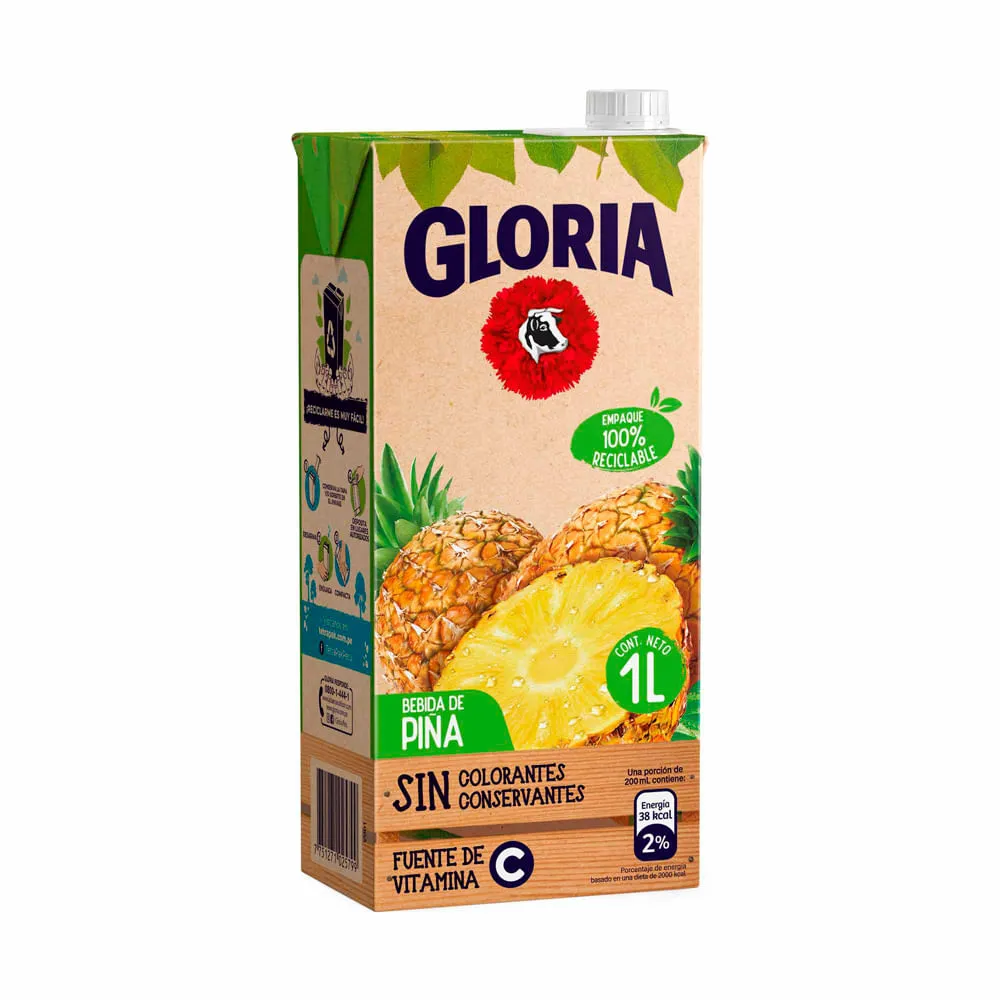 GLORIA NECTAR SABOR PIÑA 1L