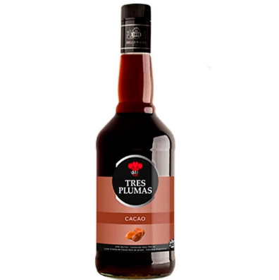 LICOR TRES PLUMAS CACAO 700ML
