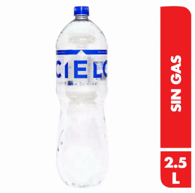 CIELO AGUA SIN/GAS NO RETORNABLE 2.5 LT