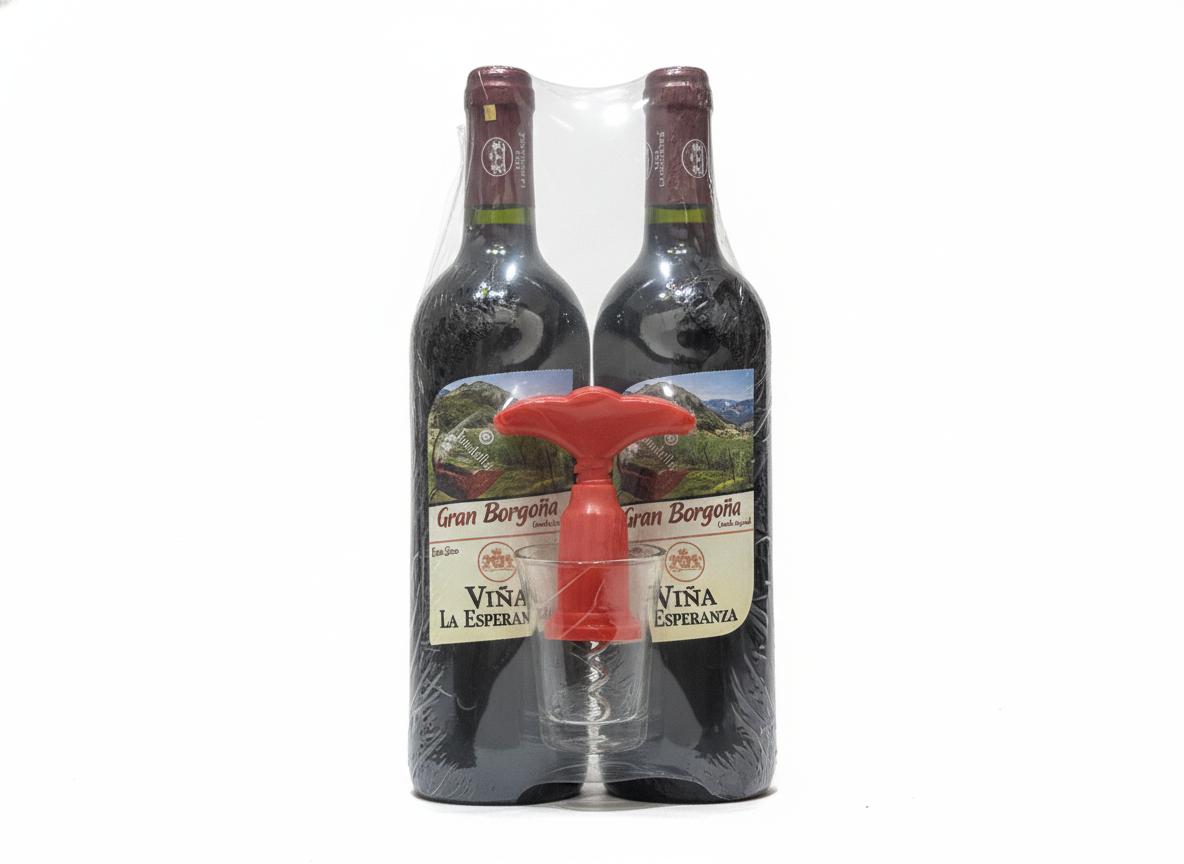 PACK 2 VINO VIÑA LA ESPERANZA BORGOÑA 750ML
