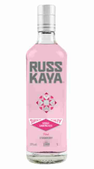 VODKA RUSSKAYA STRAWBERRY 1L