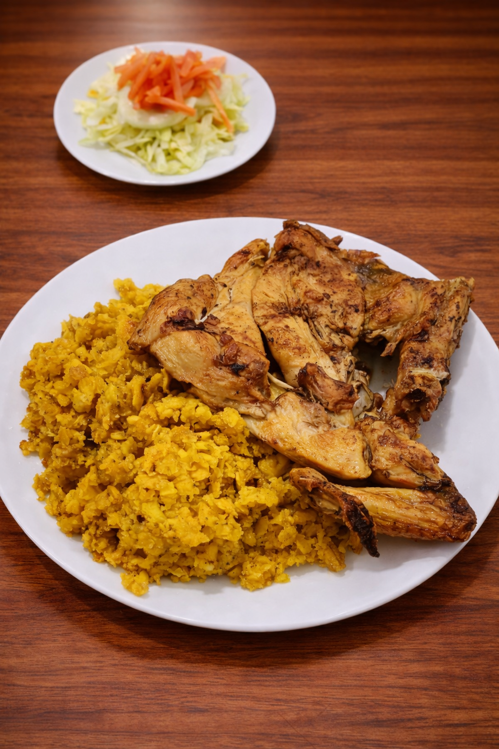 1/4 de pollo parrillero.