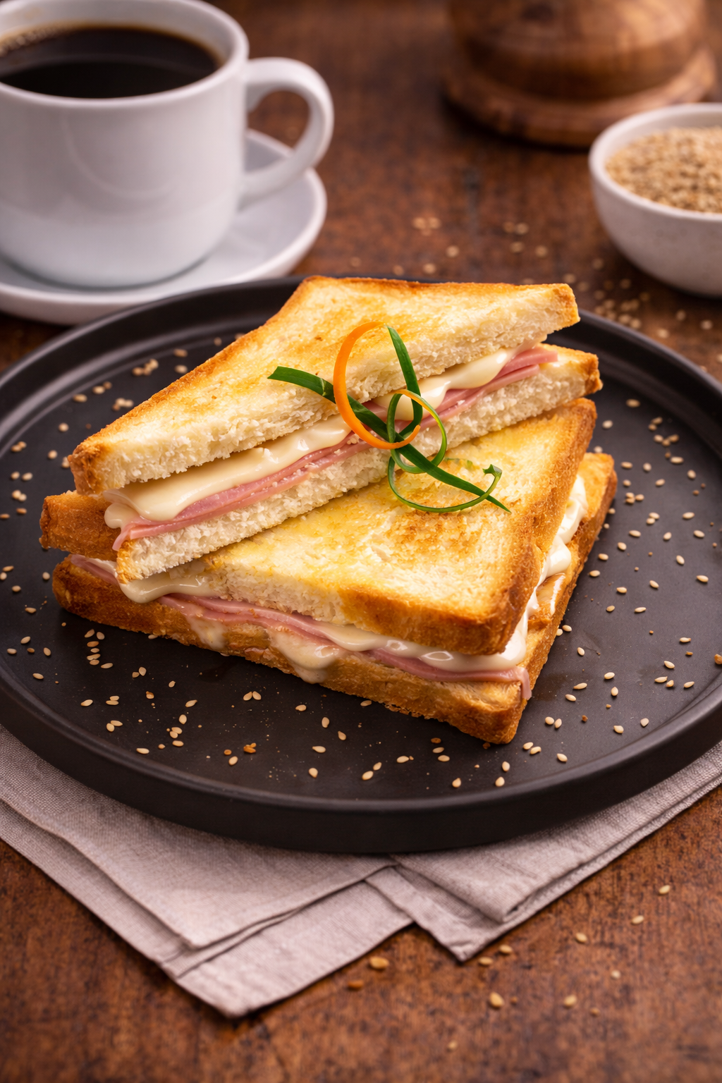 Sánguche Mixto de Jamón y Queso