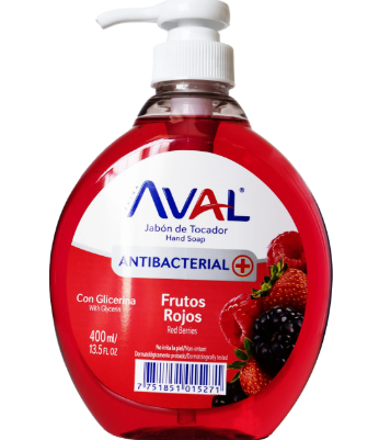 JAB. LIQUIDO AVAL FRUTOS ROJOS 400ML