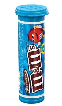 M&amp;M MILK MINI TUBOS 30.6G