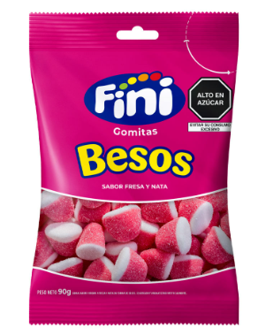 FINI GOMAS BESOS DE FRESA 90G