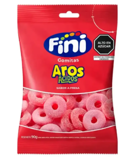 FINI GOMAS AROS DE FRESA ACIDOS 90G