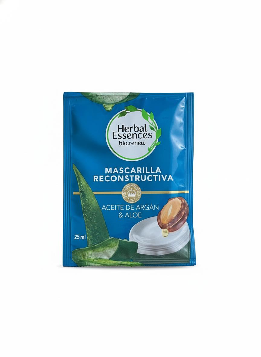 H.E SACHET MASCARILLA RECONSTRUCTIVA ARGAN 25ML