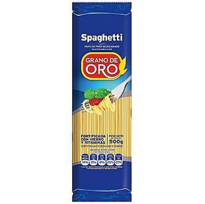 FIDEO GRANO DE ORO SPAGHETTI 500gFIDEO GRANO DE ORO SPAGHETTI 500g