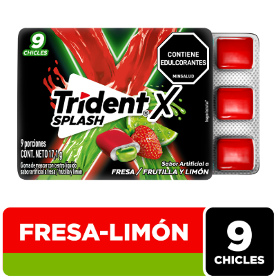 TRIDEN SPLASH FRESA/FRUTILLA Y LIMÓN 17.1G