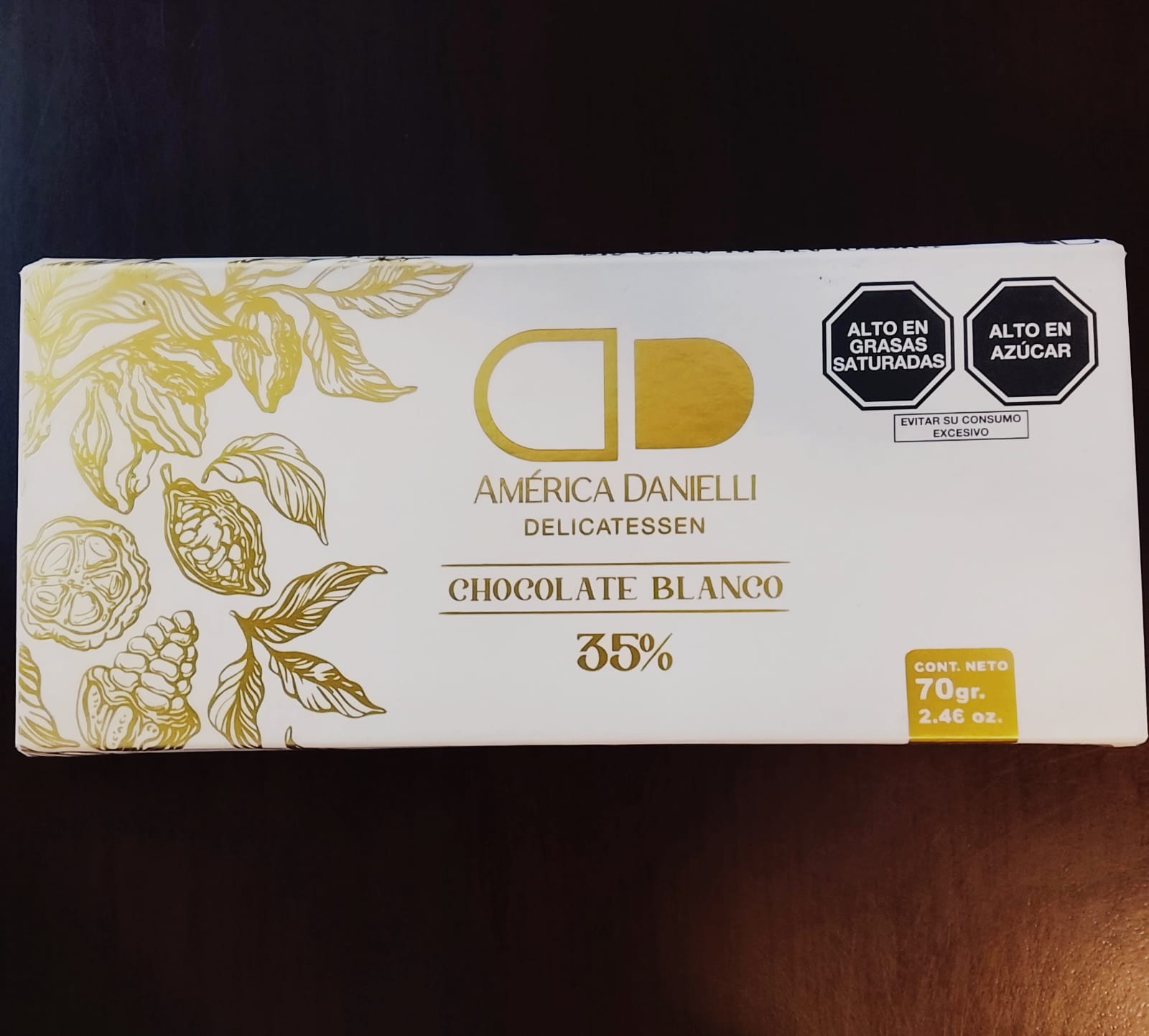 CHOCOLATE BLANCO, 35% CACAO