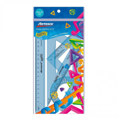 JUEGO DE ESCUADRAS X20CM ARTESCO