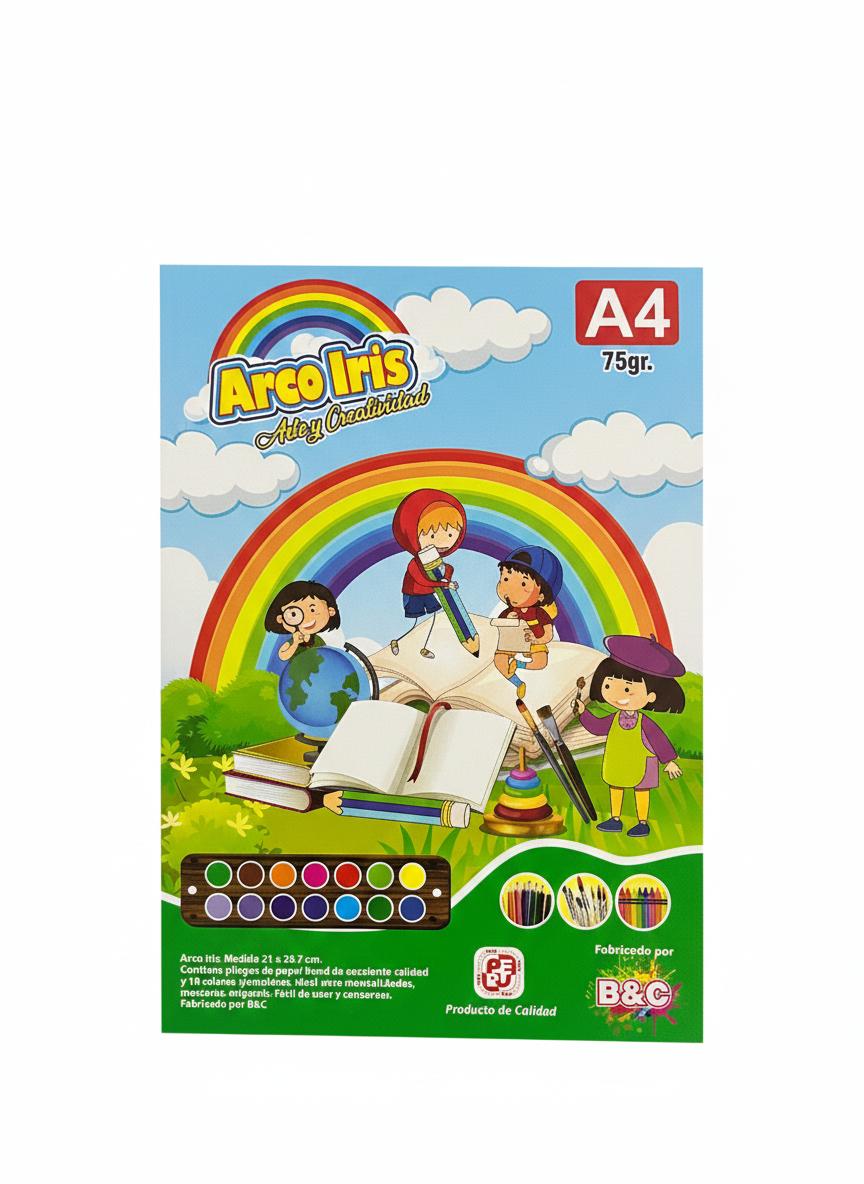 BLOCK PAPEL DE COLORES A4 75G