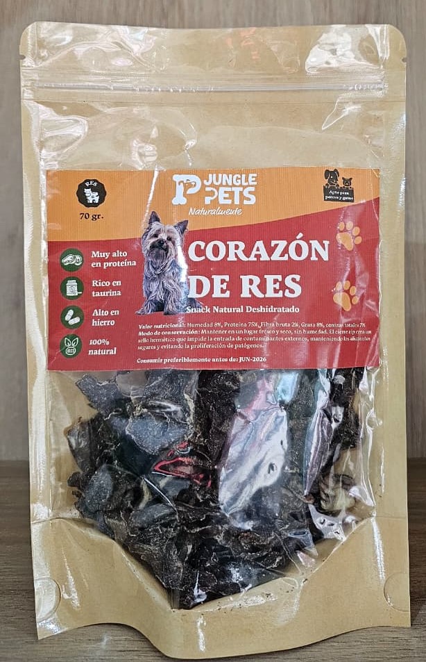 Corazón de Res Deshidratado