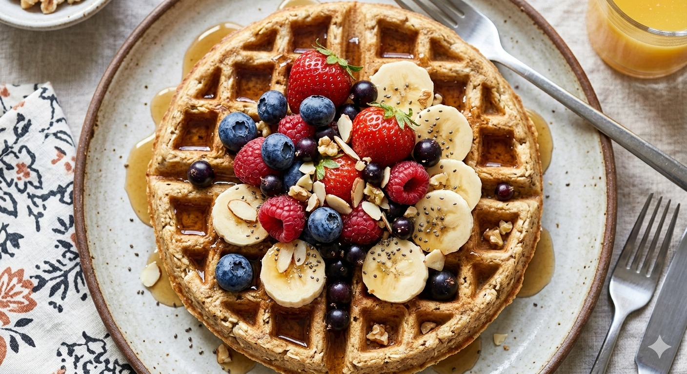 waffles de avena 