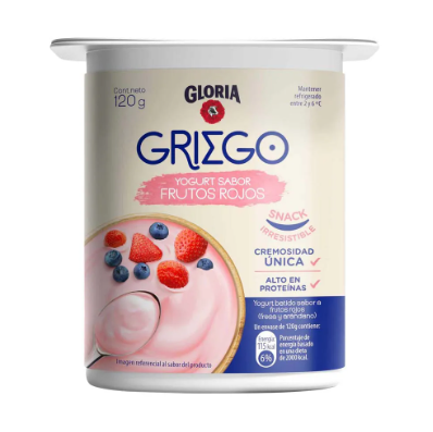 GLORIA GRIEGO FRUTOS ROJOS 120G