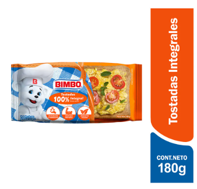 BIMBO TOSTADAS INTEGRALES 180GR