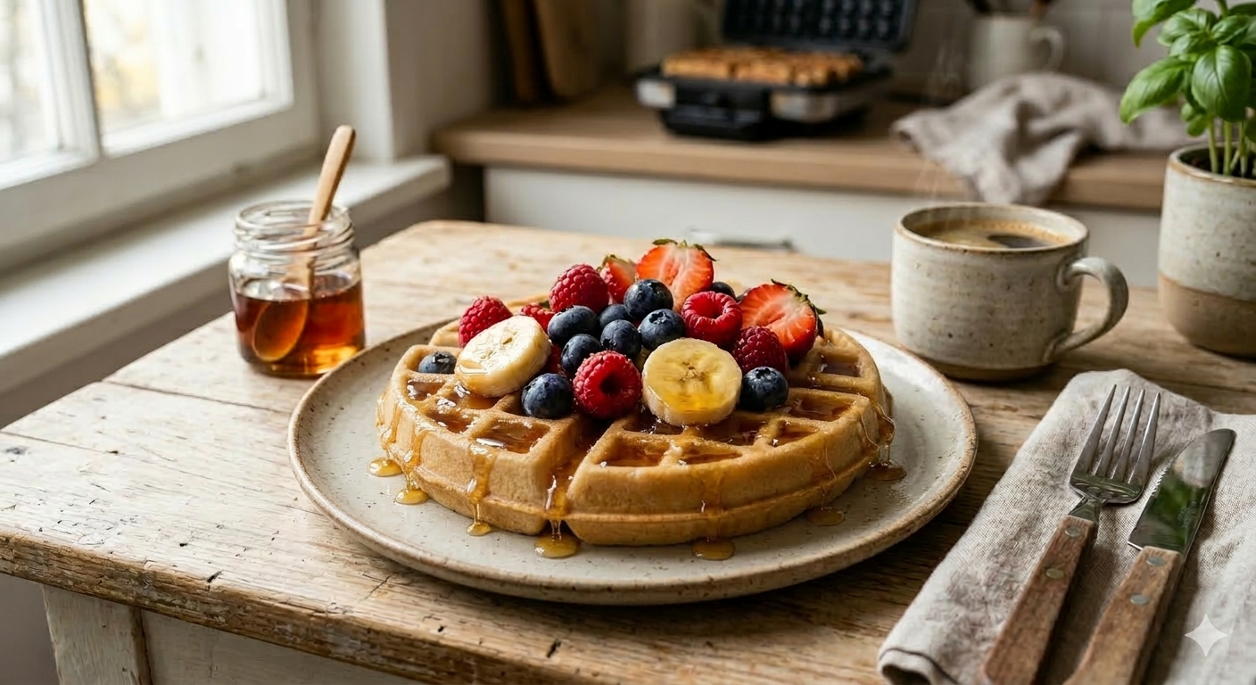 Waffle proteico 