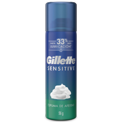 GILLETE SENSITIVE 56GR ESPUMA DE AFEITAR