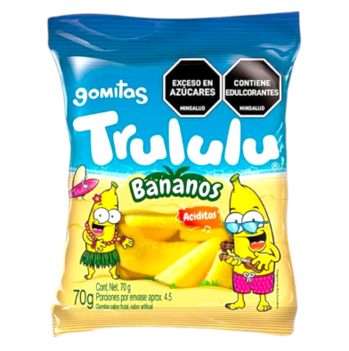 GOMITAS TRULULU BANANOS 80G