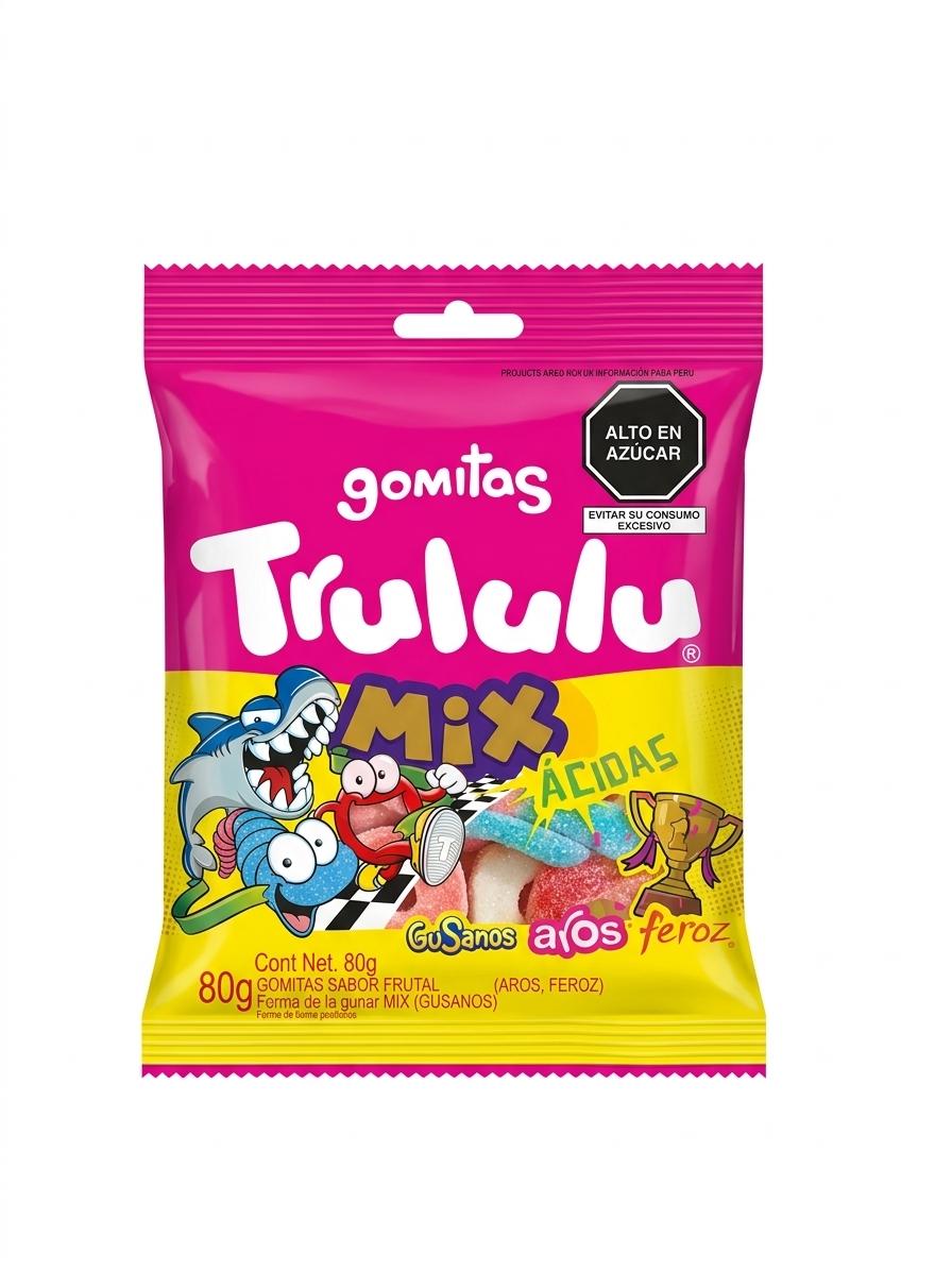 GOMITAS TRULULU MIX ACIDAS 80G