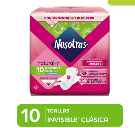 NOSOTRAS INVISIBLE CLASICA X 10 UND