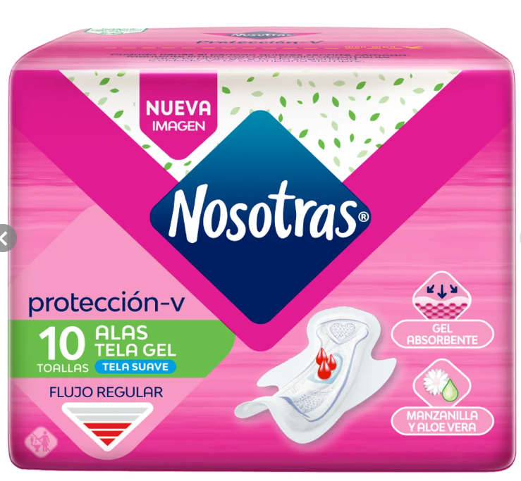 NOSOTRAS ALAS TELAS GEL X 10UND