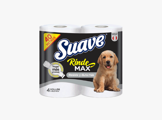 PAPEL HIGIENICO SUAVE RINDEMAX 40MT