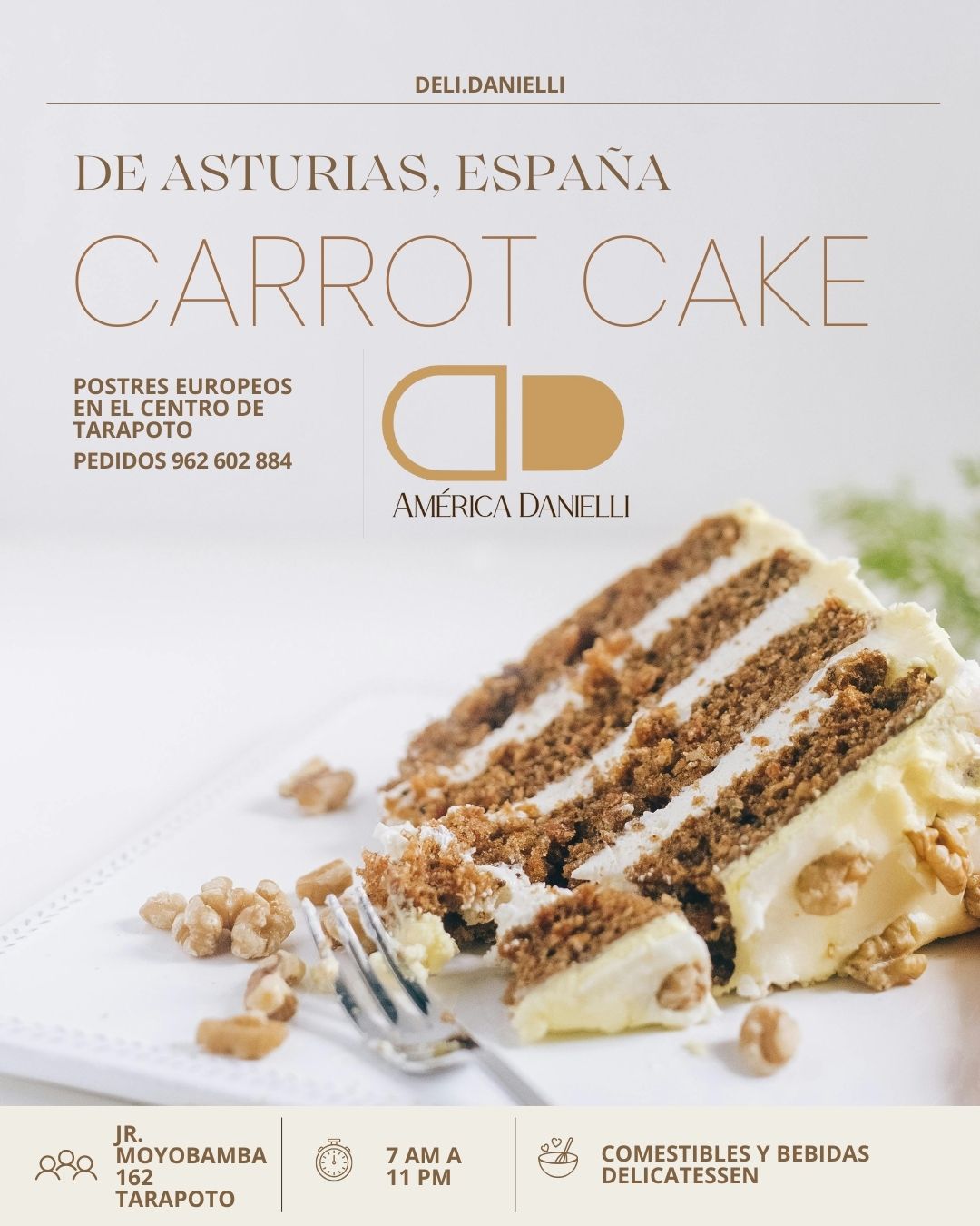 CARROT CAKE DE ASTURIAS, ESPAÑA