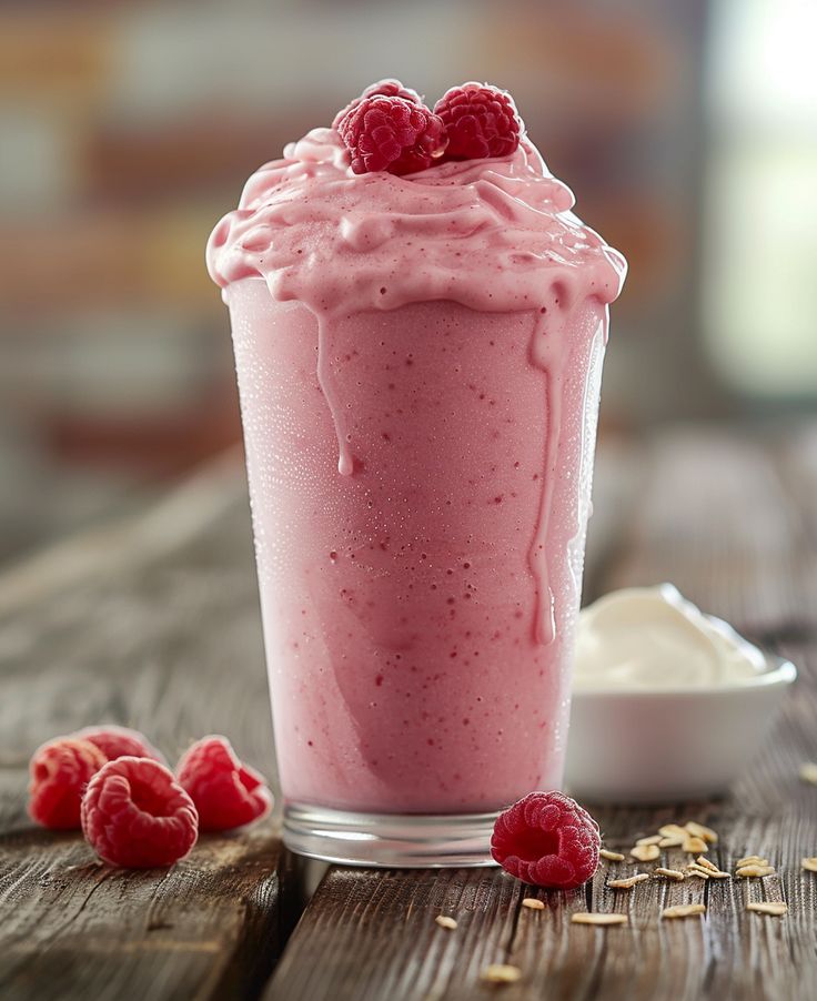 SMOOTHIE DE FRAMBUESA CON LECHE