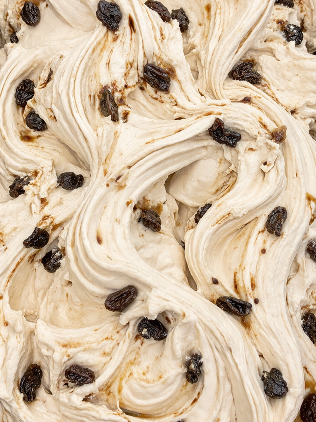 Helado de Ron con Pasas