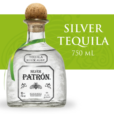 TEQUILA PATRON SILVER X750ML