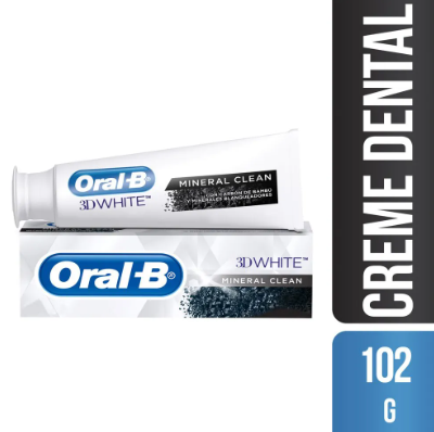 ORAL B 3DWMINERAL CLEAN CARBON 102G