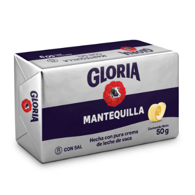 MANTEQUILLA GLORIA CLASICO CON SAL 50G