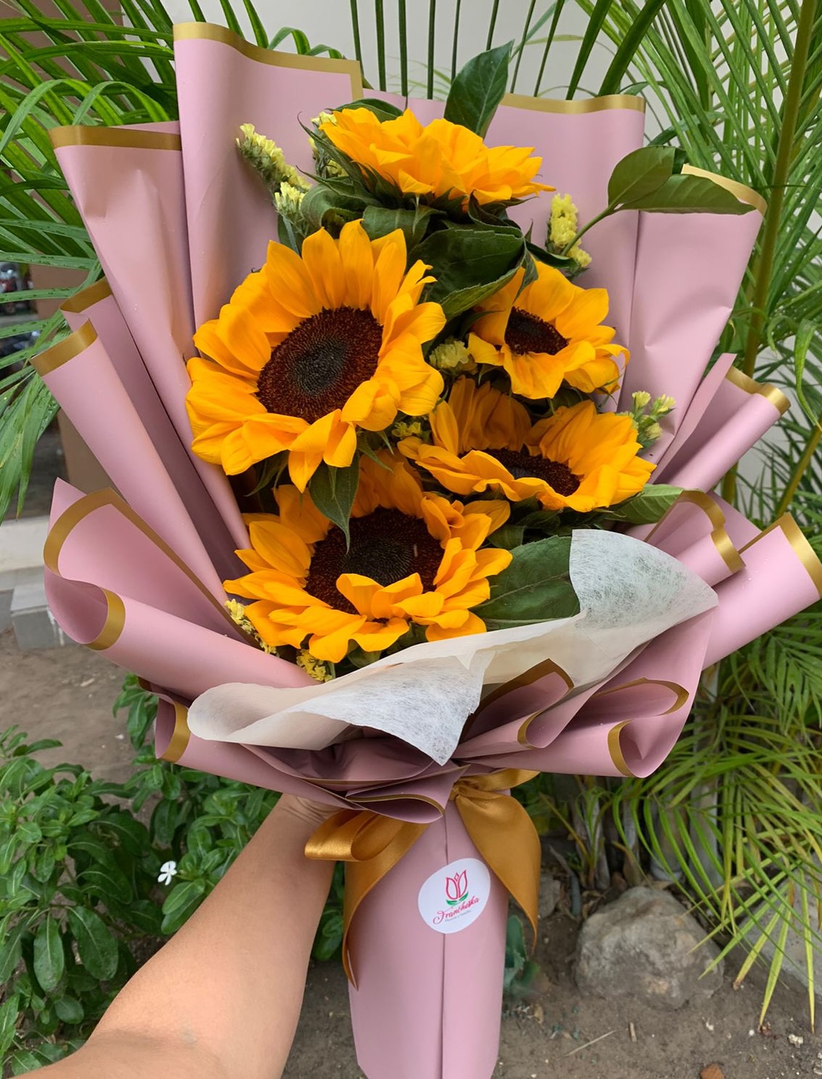 Ramo de 5 girasoles