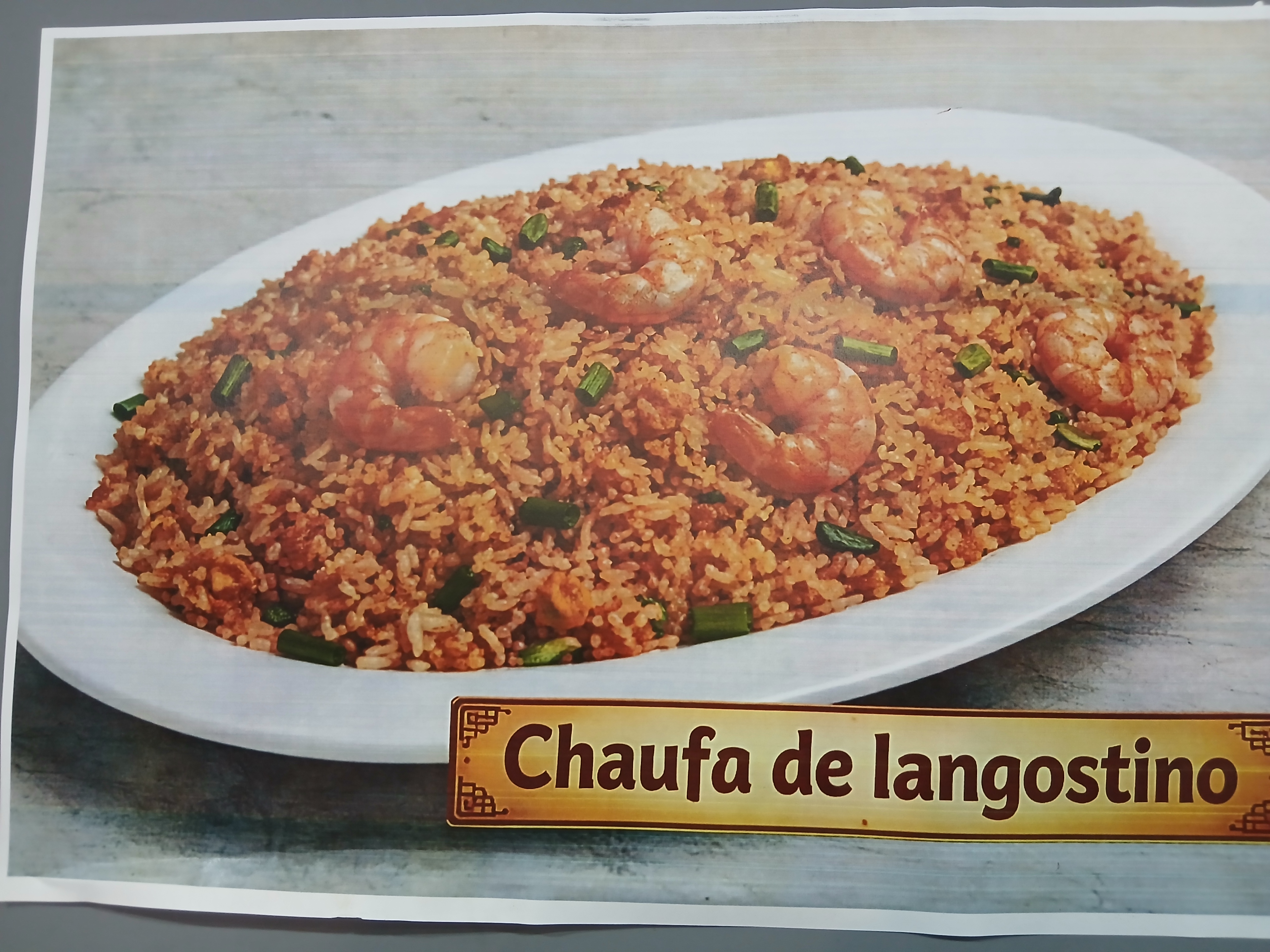 Chaufa de langostino