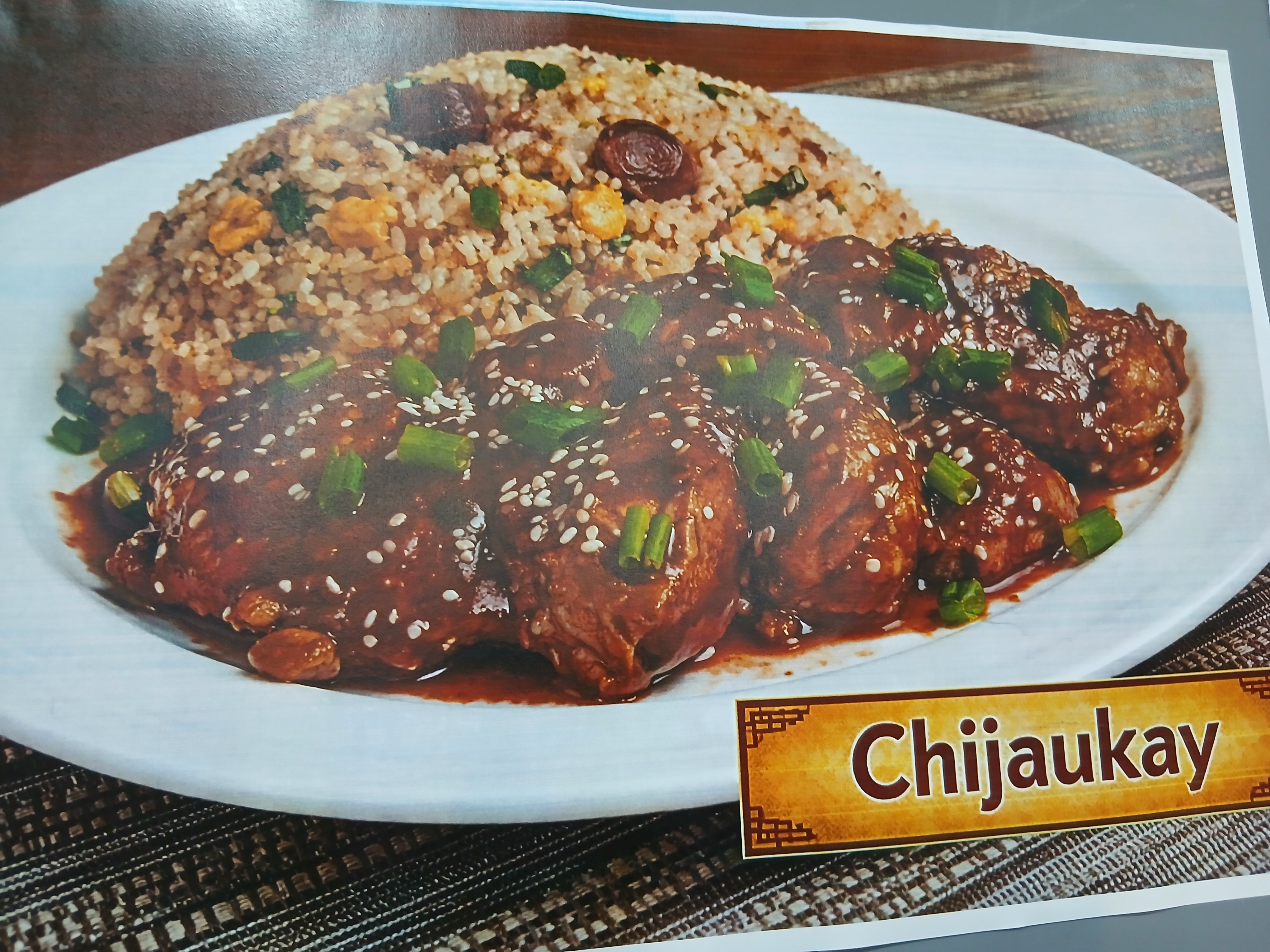 Pollo Chijaukay C/arroz chaufa
